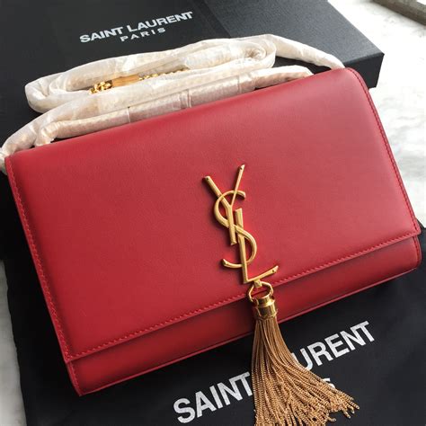 red ysl bag|ysl bag red interior.